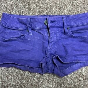 Bullhead Purple Jean Shorts Vibrant Cut-Off Style